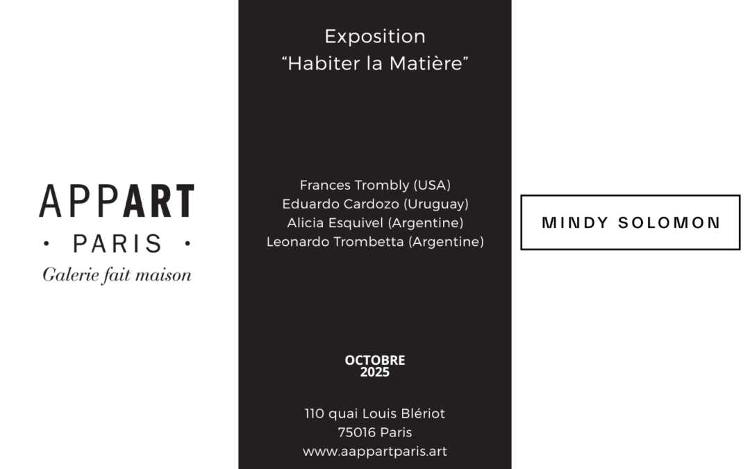 Habiter la matière – PARIS