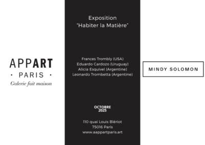Habiter la matière – PARIS